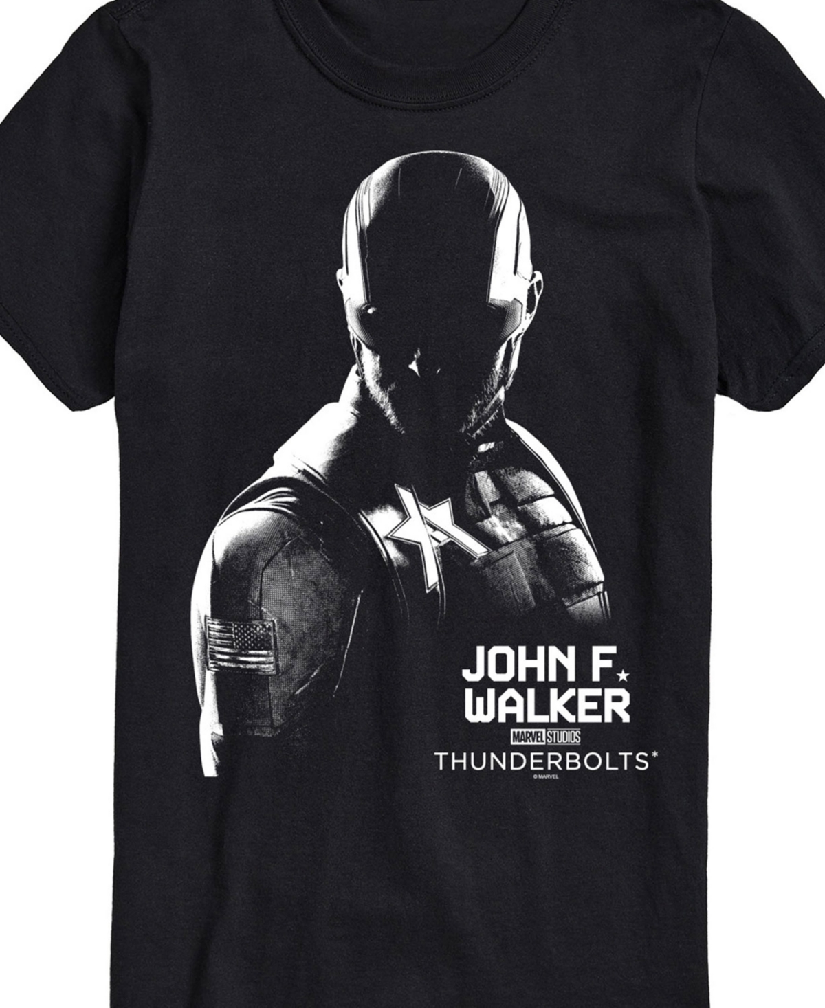 Airwaves Men's Marvel Thunderbolts John F Walker Short Sleeve T-shirt In Black