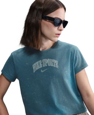 Sportswear Women's Cotton Embroidered-Logo T-Shirt