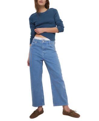 Free People - Women's Deep Trance Dropped Boyfriend Jeans