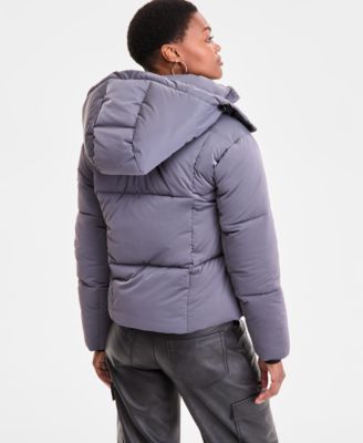 Women's Cropped Hooded Puffer Coat
