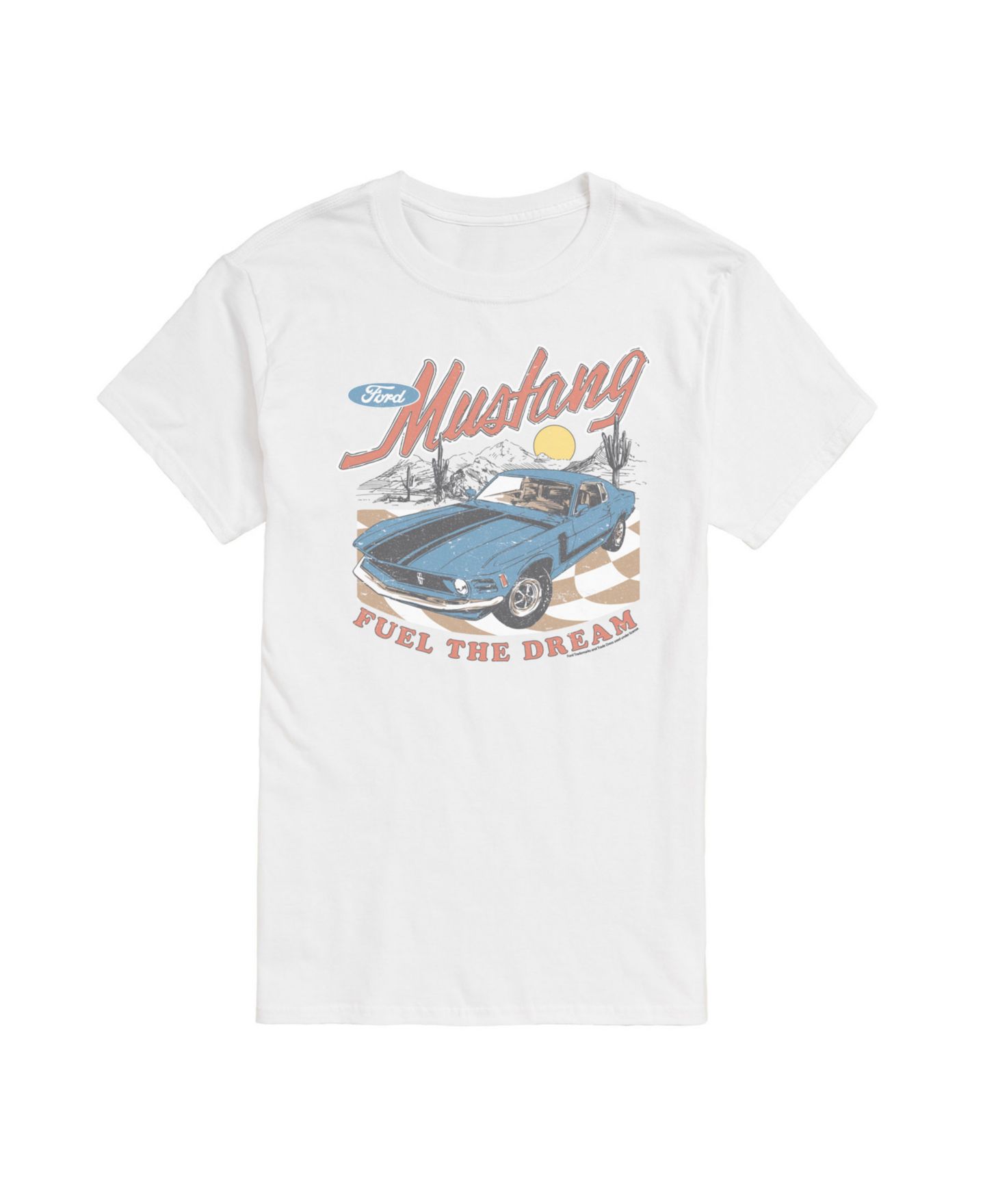 Мужская футболка AIRWAVES Ford Mustang Short Sleeve, цвет: Белый — фото 1