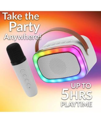 Mini Bluetooth Karaoke Portable Speaker with Wireless Mic