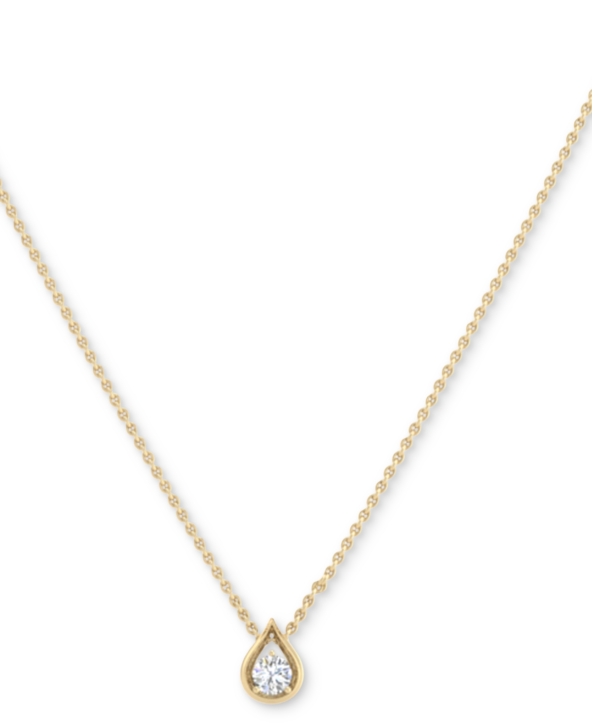 Two Souls, One Love Diamond Tear-shape 18" Pendant Necklace (1/3 Ct. T.w.) In 14k White Or Yellow Gold