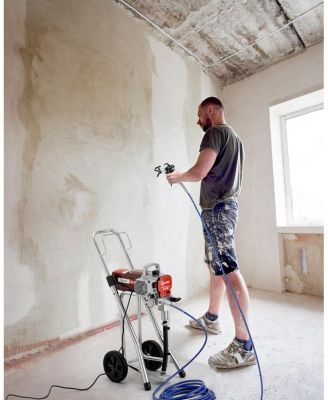 Airless Paint Sprayer, 1200W High Efficiency Airless Sprayer, 3300 PSI Electric Paint Sprayer Machine with Extension Rod for Interior Exterior Furniture, Fence, Home, House