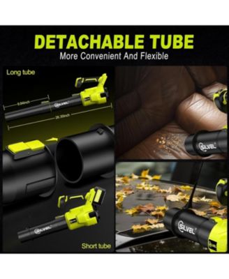 Leaf Blower Cordless, 750CFM/250MPH, 2 x 24V 6.0Ah Battery Powered Brushless Leaf Blower, Variable Speed Snow Blower for Lawn, Yard, Garage