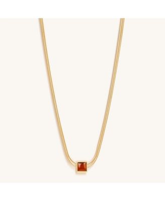 Renew & Energize Garnet Evil Eye January Birthstone Necklace