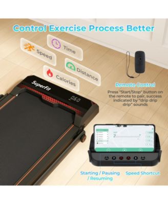 3 in 1 Folding Treadmill with Remote Control and LED Display