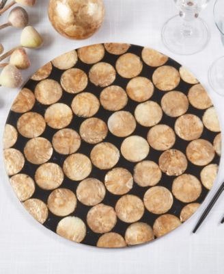 Echoes Capiz Disc Placemats, 15" Round