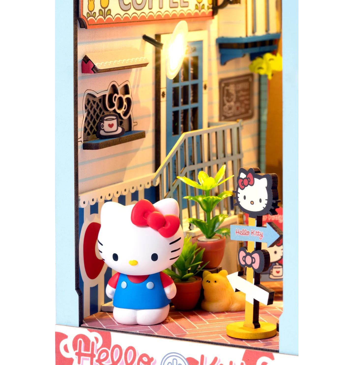 Детские игрушки Flash Popup DIY 3D Book Nook Kit - Hello Kitty: Town Square 169pcs — фото 2