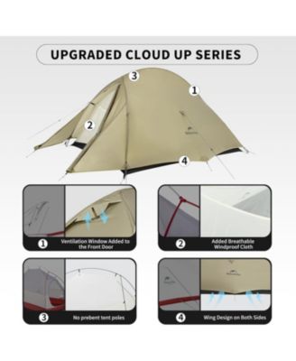 2 Person Tent Lightweight Backpacking Tent with Footprint - Free Standing Ultralight Camping Hiking Backpack Tents