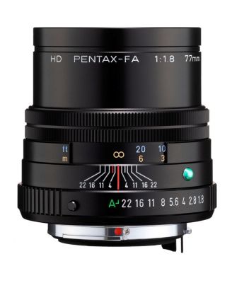 HD Pentax-FA 77mm f/1.8 Limited Lens, Black, Bundle with Hoya 49mm UV+CPL Filter Kit