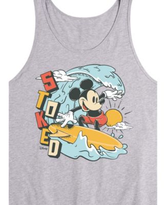 Men's Disney Mickey Surf Stoked Sleeveless Tank Top