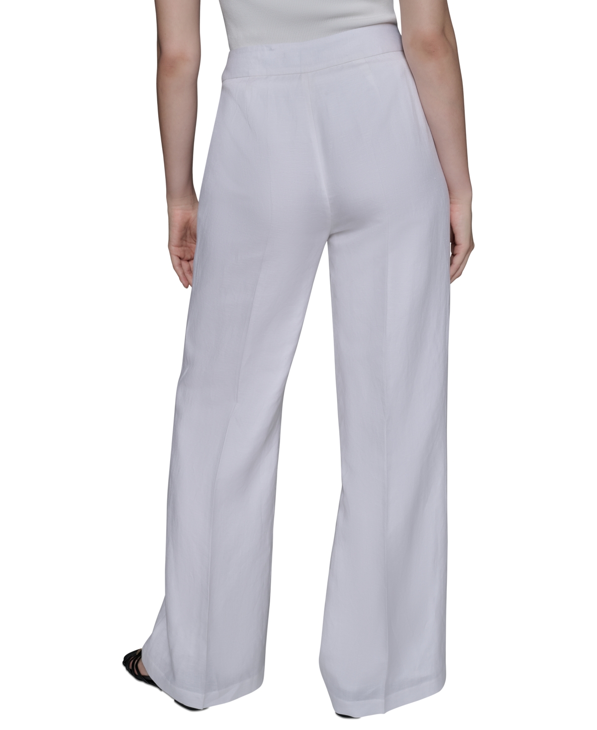 KARL LAGERFELD PETITE BUTTON-TRIM-POCKET PANTS 