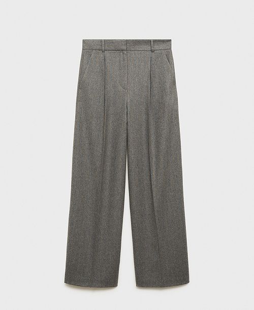 alfani MANGO Women's Wool-Blend Suit Pants Women's Fashion Shoes & Accessories