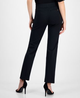 Women's Grace Printed Mid-Rise Straight Pants