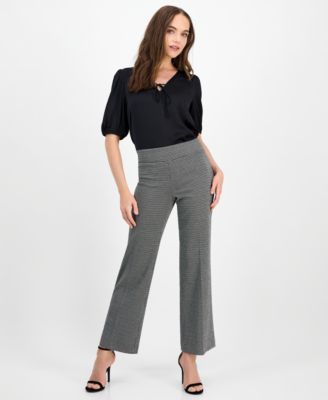 Women's Mid-Rise Pull-On Wide-Leg Pants