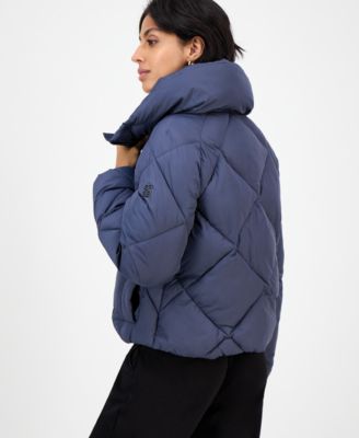 Women's Short Diamond Puffer Coat