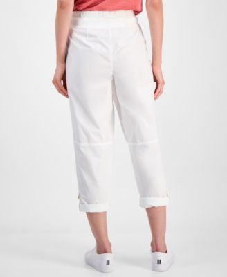 Women's Cotton Roll-Tab Utility Pants