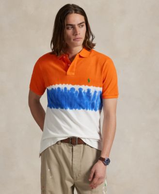 Men's Classic-Fit Dip-Dyed Mesh Polo Shirt
