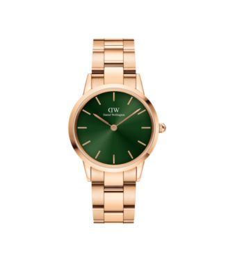 Unisex Analog Rose Gold-Tone Stainless Steel Watch, 32mm
