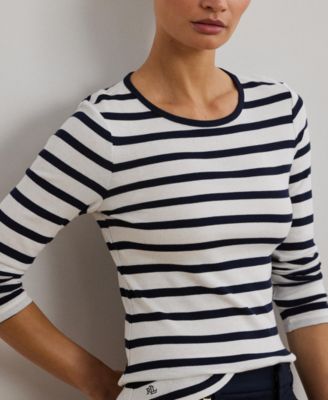 Lauren Ralph Lauren Long-Sleeve Stretch T-Shirt - Macy's