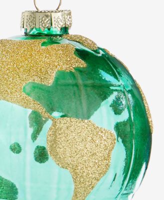 Around the World Glass Globe Ball Ornament, Macy's Exclusive