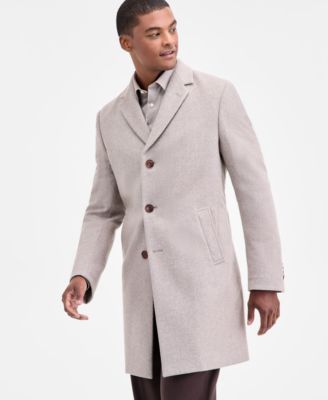 Men's Modern-Fit Wool-Blend Overcoat 