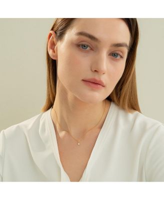 Sterling Silver 18k Gold Plated Izel Opal Pendant Necklace – Sun-Kissed Style, Delicate Statement