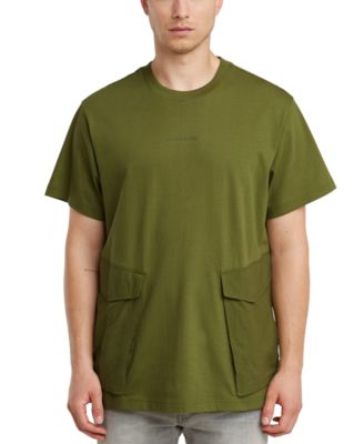 G-Star Raw - Men's Loose-Fit Rovic Cargo Pocket T-Shirt