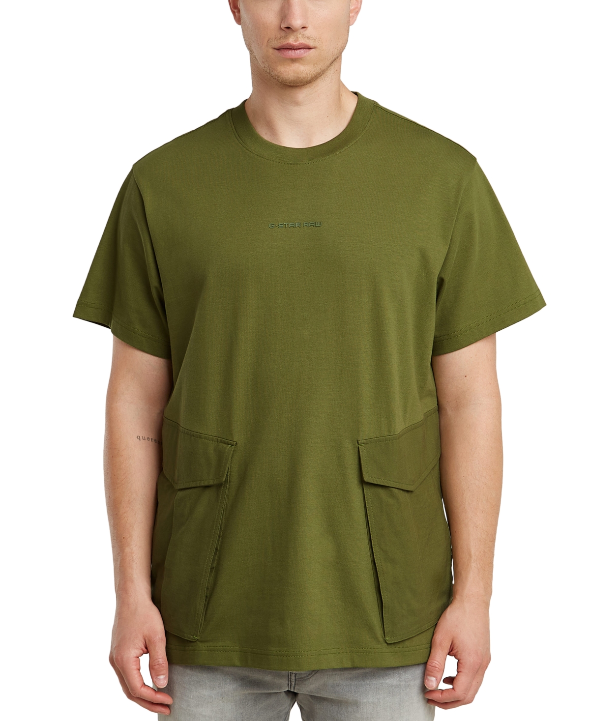 Men's Loose-Fit Rovic Cargo Pocket T-Shirt - Mayfly