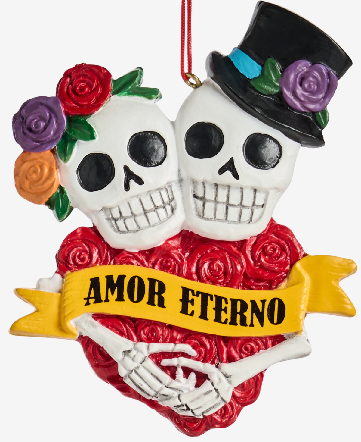 Holiday Lane Day Of The Dead Amor Eterno Ornament, Macy's Exclusive In Transparent