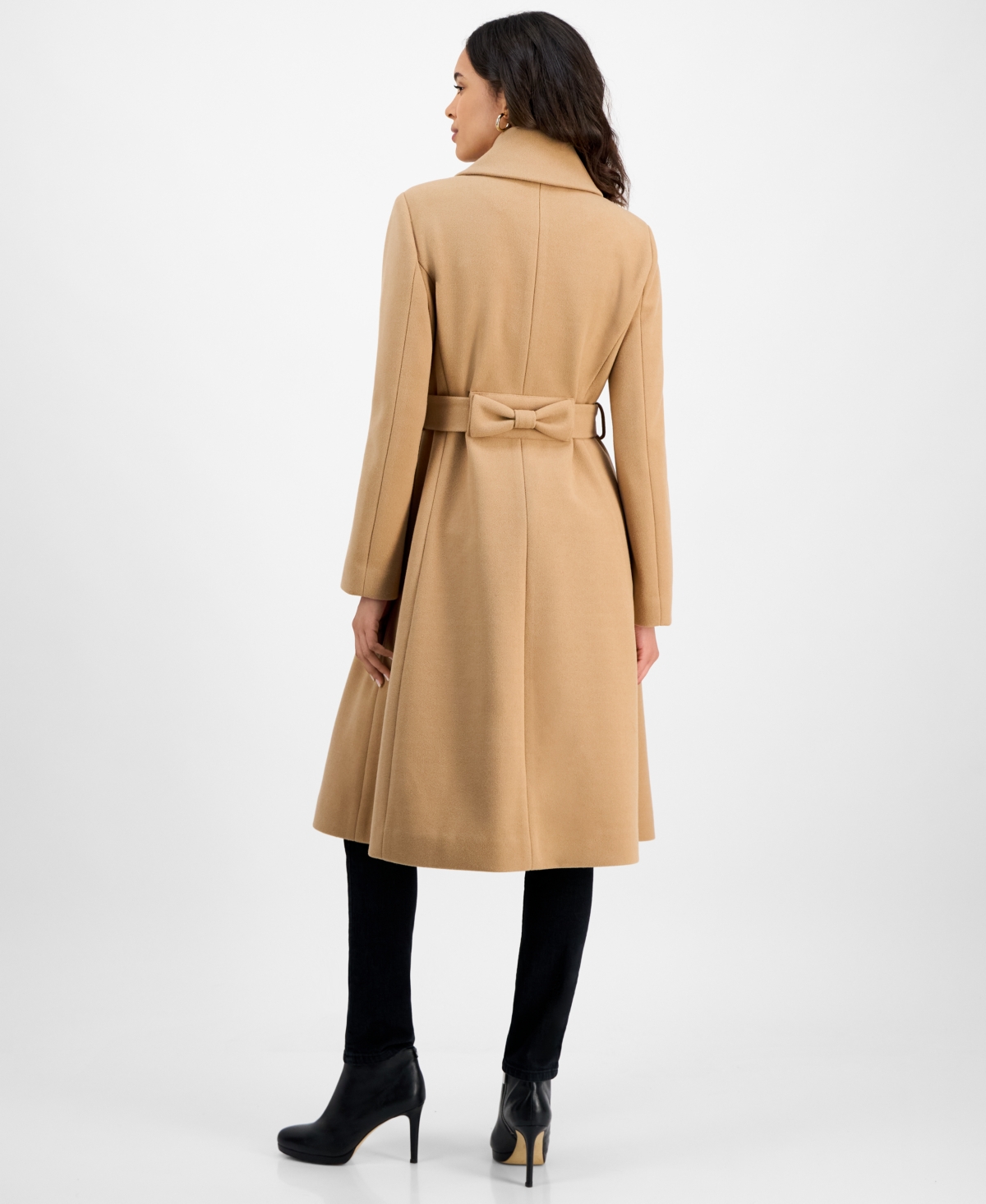 CeCe Women's Single-Breasted Belted Coat