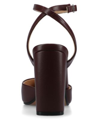 Women's Tyyra Ankle Strap Block Heel Pumps