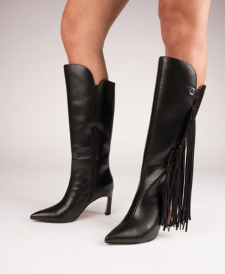 Women's Dolly Fringe Knee High DressBoots