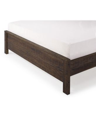 Solid Wood Bed Frame – Sturdy Platform Bed with Slatted Base