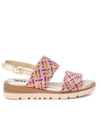 Women's Double Strap Flat Sandals By XTI