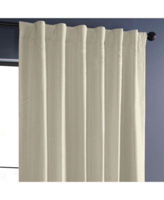 Off White Vintage Textured Faux Dupioni Silk Curtain