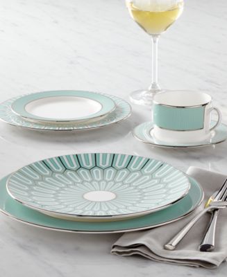 Lenox Brian Gluckstein by Dinnerware, Clara Aqua Collection - Macy's