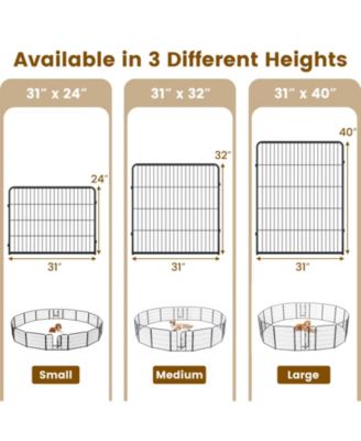 Adjustable Height Dog Playpen with Lockable Door – Spacious Pet Play Area for Dogs