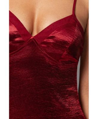 Women's Surreal Satin Maxi Dress