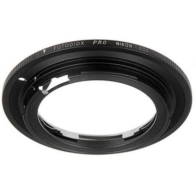 Pro Mount Adapter for Nikon F Lens to Canon EOS EF-Mount Camera, No Focus Confirmation Chip