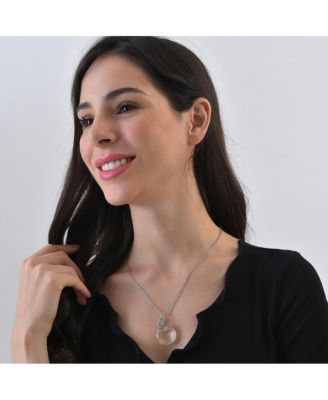 Women's Silver Plated Designer Pendant Chain