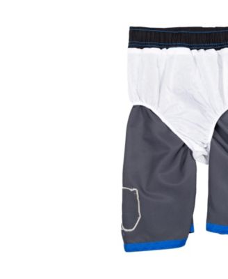 Boys Black Panther UPF 50+ Rash Guard and Swim Trunks Outfit Set