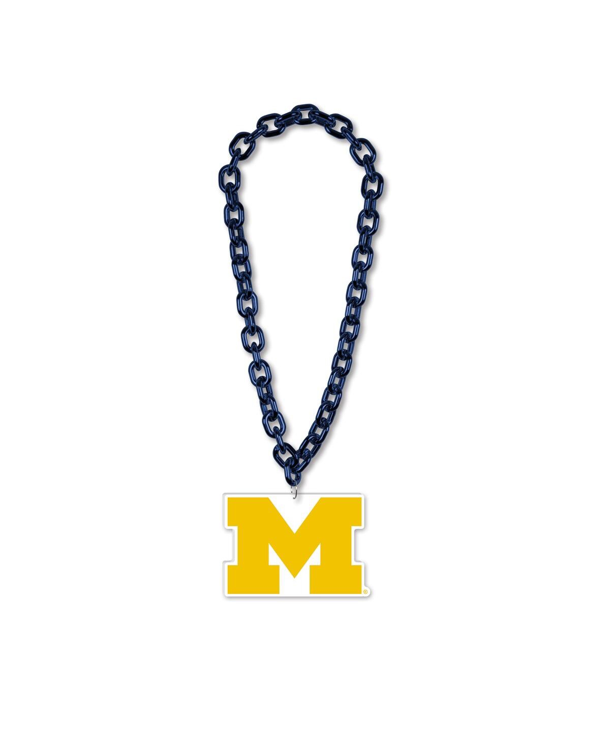 Michigan Wolverines Big Chain Logo Necklace