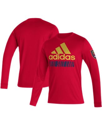 adidas - Men's Red Real Salt Lake Vintage Performance Long Sleeve T-Shirt