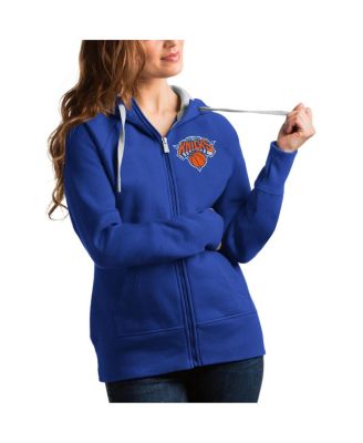 Antigua - Women's Royal New York Knicks Victory Full-Zip Hoodie