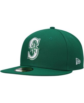 New Era - Men's Kelly Green Seattle Mariners White Logo 59FIFTY Fitted Hat