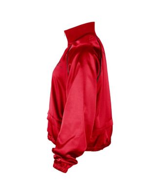 Women's Red Chicago Bulls Courtside Retro Fly Raglan Full-Zip Jacket