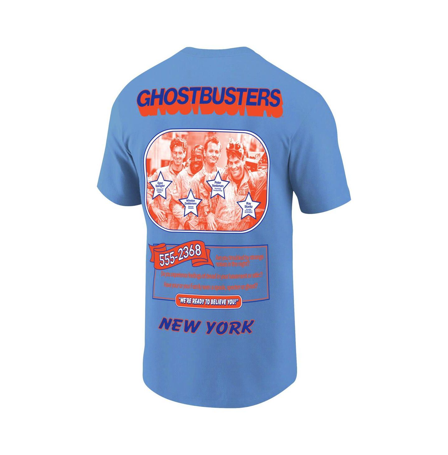 Мужская футболка Ripple Junction Royal Ghostbusters New York Baseball — фото 3