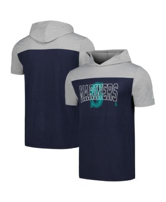 New Era - Men's Navy Seattle Mariners Active Brushed Hoodie T-Shirt